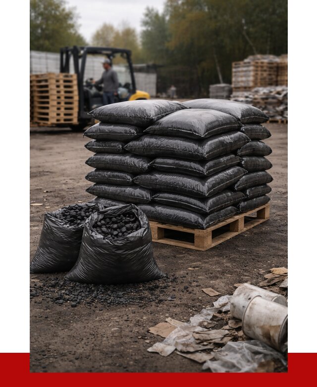 Купить уголь в мешках с доставкой в Старой Руссе от 7643 р. | ПРОНЕРУДСрс