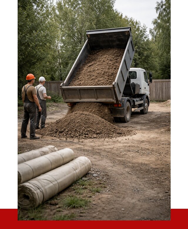 Доставка сыпучих материалов самосвалом в Старую Русса от 4280 р. | ПРОНЕРУДСрс