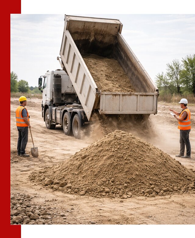 Доставка самосвалом 15 кубов в Старой Руссе за город и по городу