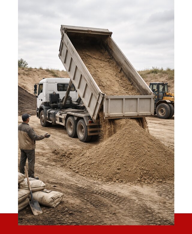 Доставка самосвалом 20 кубов в Старой Руссе от 7643 р. | ПРОНЕРУДСрс