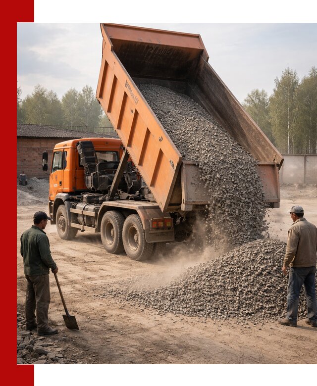 Доставка самосвалом 20 м3 в Старой Руссе быстро и надежно