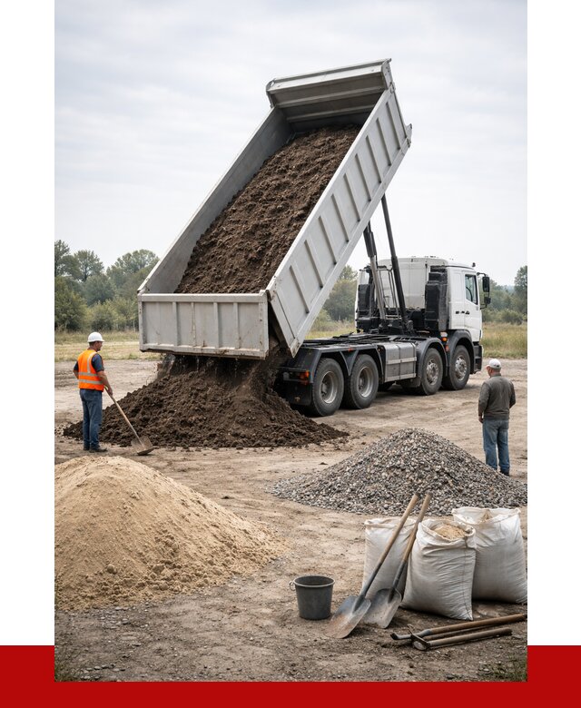 Доставка самосвалом 30 кубов в Старой Руссе от 8662 р. | ПРОНЕРУДСрс