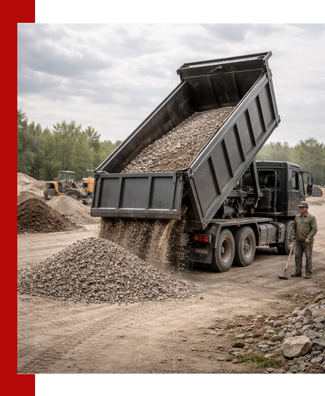 Доставка самосвалом 30 м3 по выгодным ценам в Старой Руссе