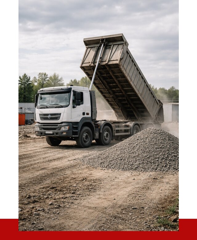 Доставка самосвалом 40 кубов в Старой Руссе от 9171 р. | ПРОНЕРУДСрс