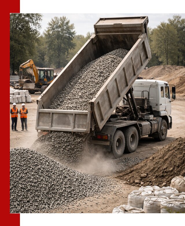 Аренда самосвала в Старой Руссе для доставки сыпучих и нерудных материалов