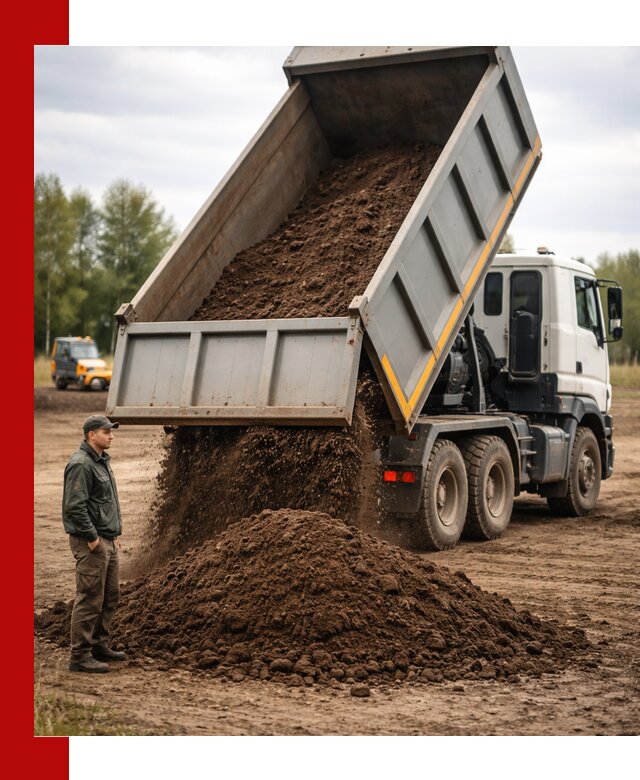 Аренда самосвала с водителем в Старой Руссе для сыпучих грузов и навоза