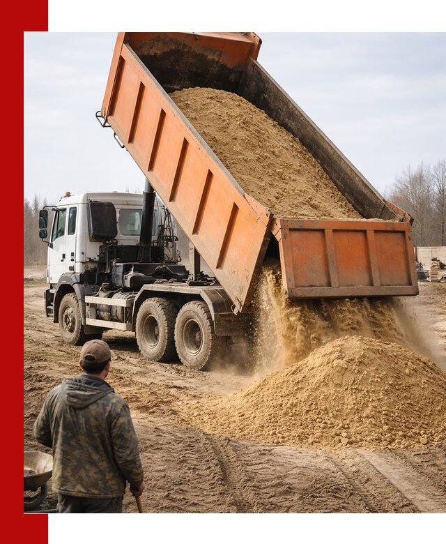 Аренда самосвала 20 тонн для перевозки грузов в Старой Руссе