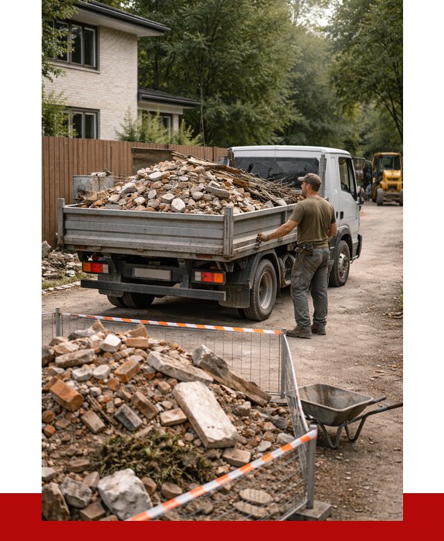 Вывоз строительного мусора с погрузкой в Старой Руссе от 7643 р | ПРОНЕРУДСрс