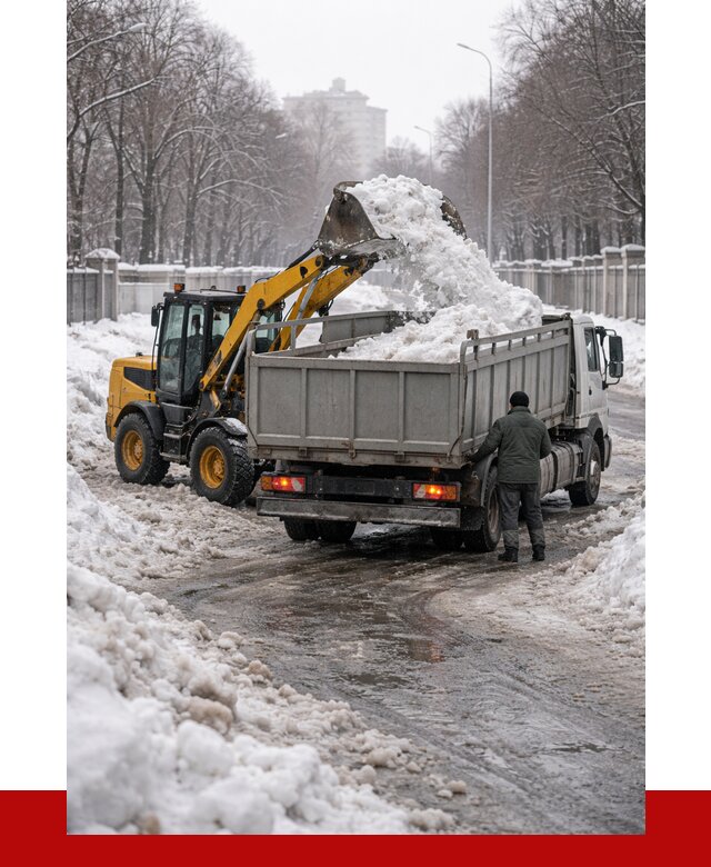 Вывоз снега с погрузкой в Старой Руссе от 3567 р. ПРОНЕРУДСрс