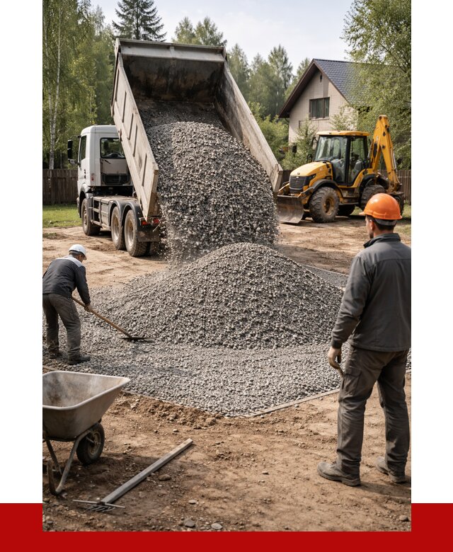 Отсыпка участка щебнем в Старой Руссе от 6624 р. ПРОНЕРУДСрс