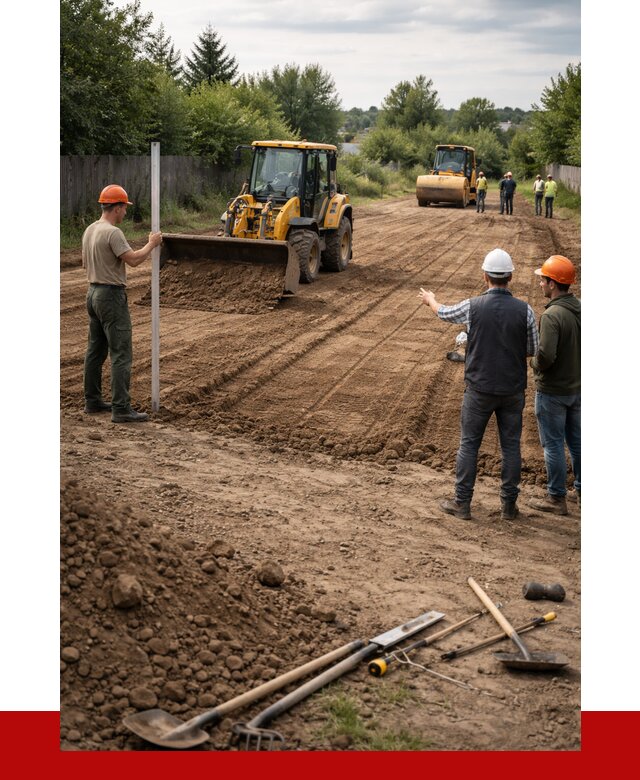 Планировка участка грунтом в Старой Руссе от 4586 р ПРОНЕРУДСрс