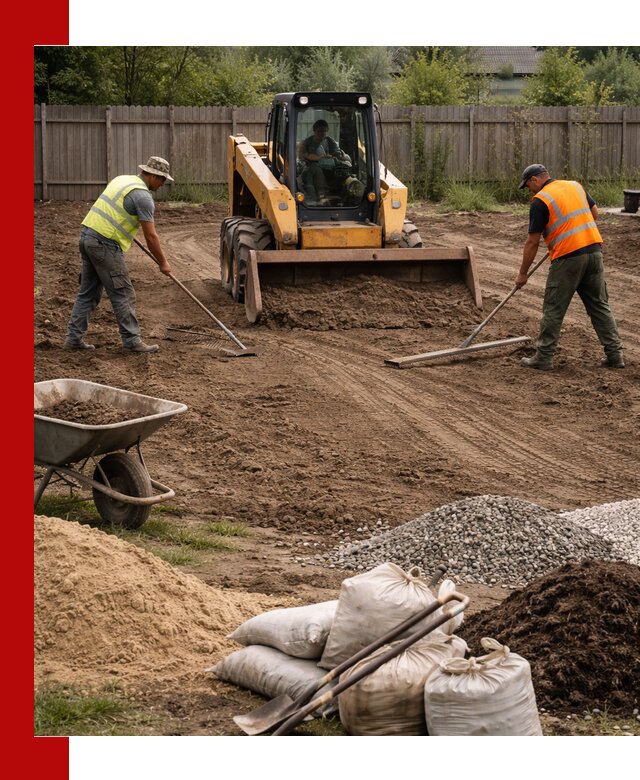 Выравнивание участка под строительство и благоустройство в Старой Руссе