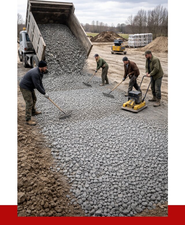 Устройство щебеночной подушки в Старой Руссе от 4586 р. ПРОНЕРУДСрс