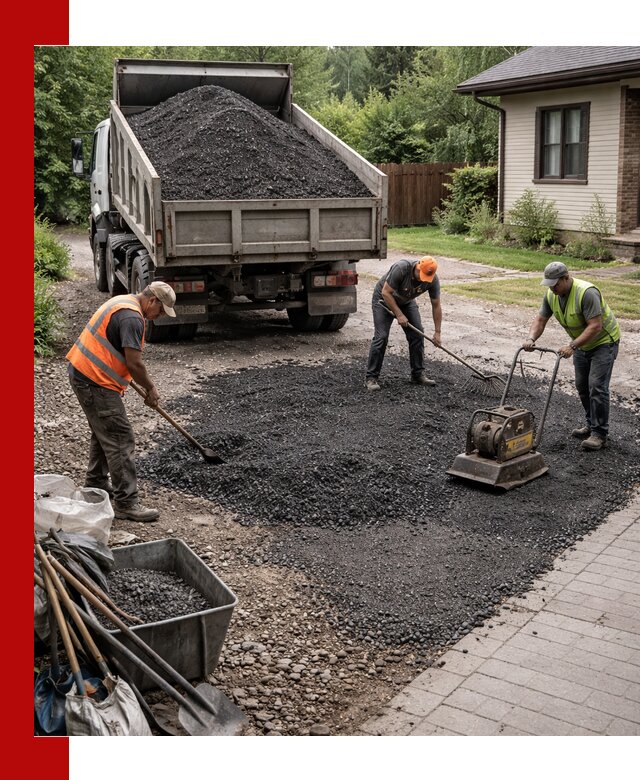 Асфальтовая крошка для двора с доставкой в Старой Руссе